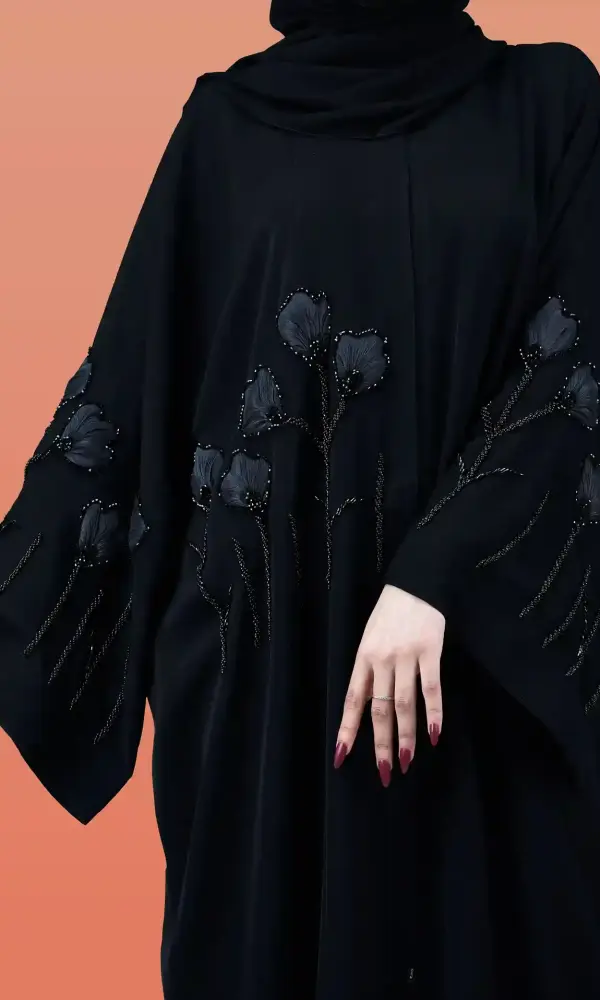 عباية ازهار تو اسود