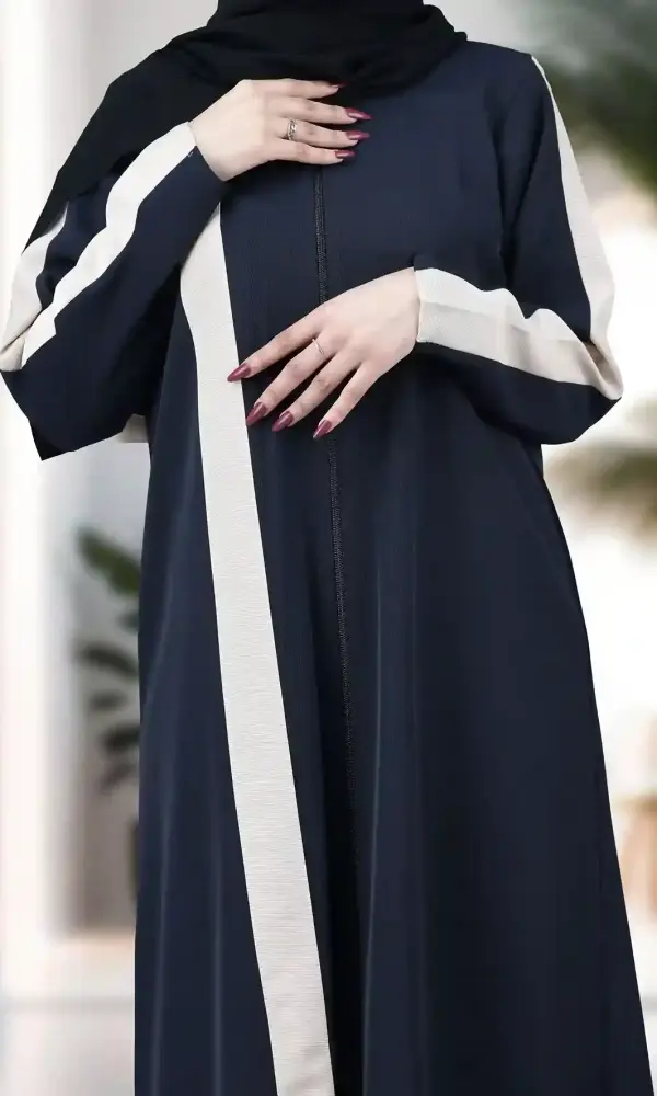 عباية ياقوت كحلي غامق