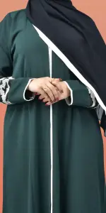 عباية سرلاء اخضر
