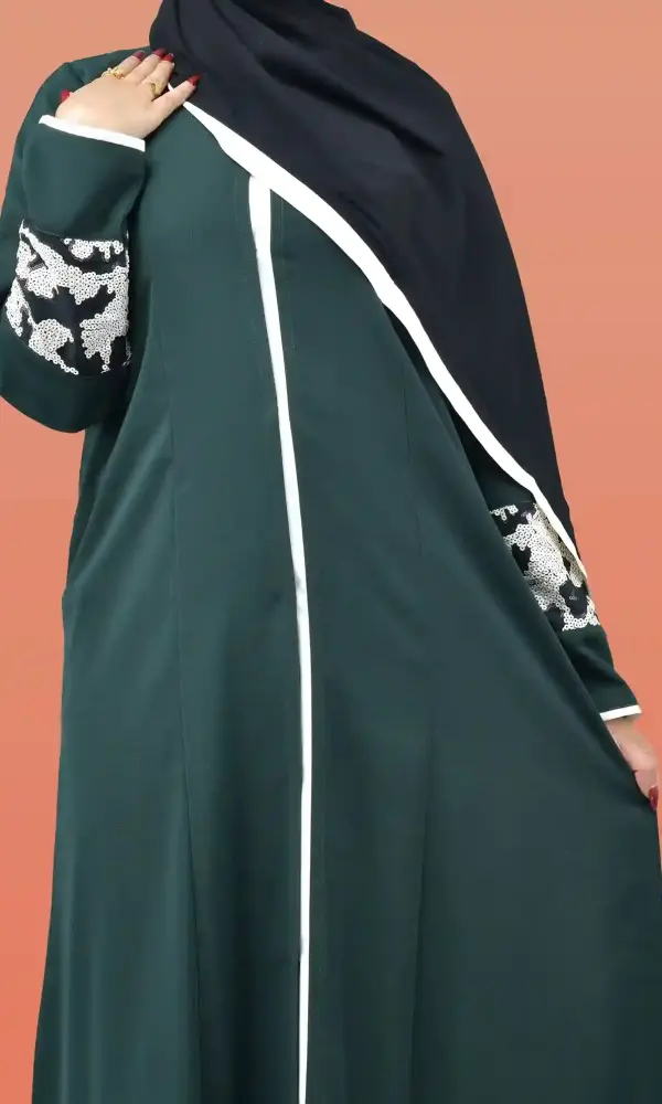 عباية سرلاء اخضر