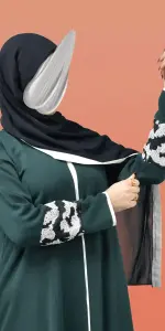 عباية سرلاء اخضر