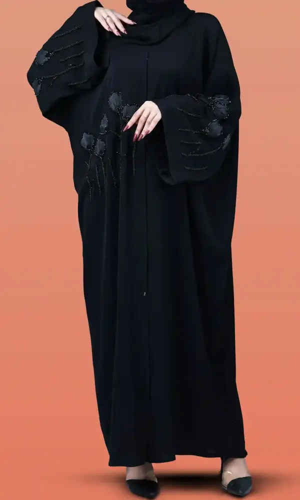 عباية ازهار تو اسود