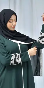 عباية سرلاء اخضر