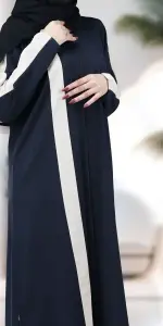 عباية ياقوت كحلي غامق