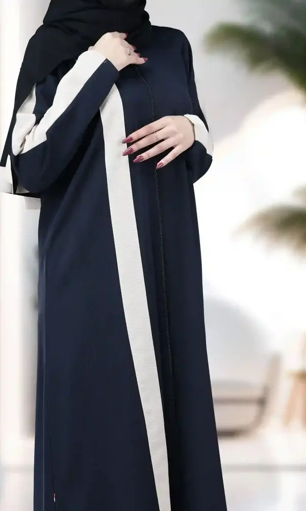 عباية ياقوت كحلي غامق