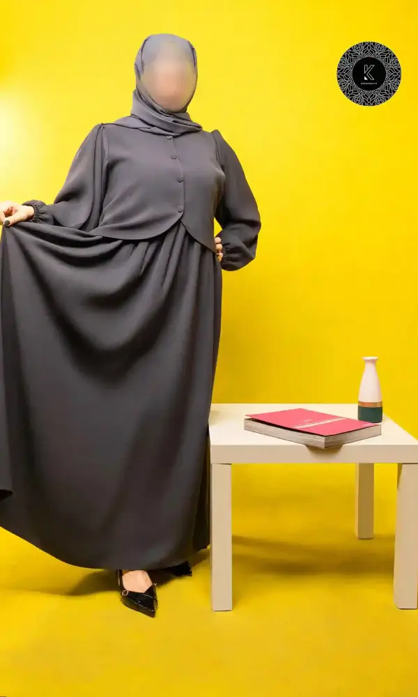 عباية ريوانا رمادي