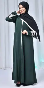 عباية سرلاء اخضر