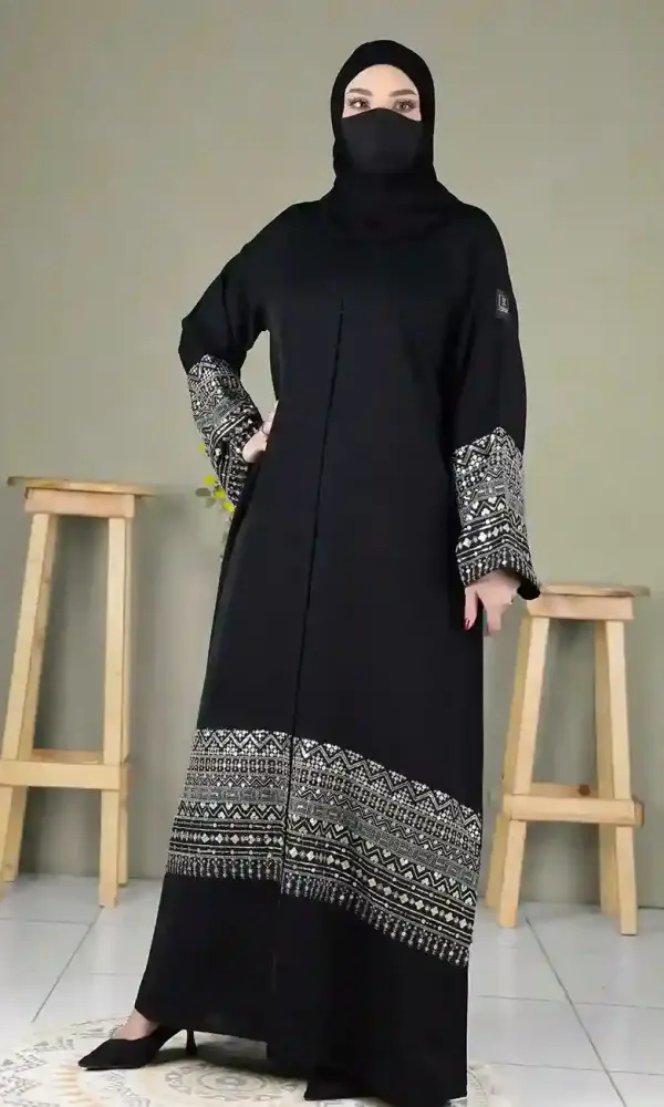 عباية سوار تو ذهبي