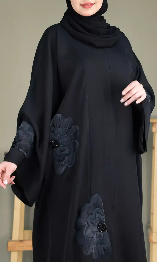 عباية اوسلين اسود